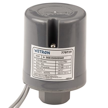 Реле тиску 1.4-2.2 бар.(гайка) №779729 Wetron